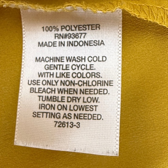 Allen B. By Allen Schwartz Yellow Top - Picture 4 of 4